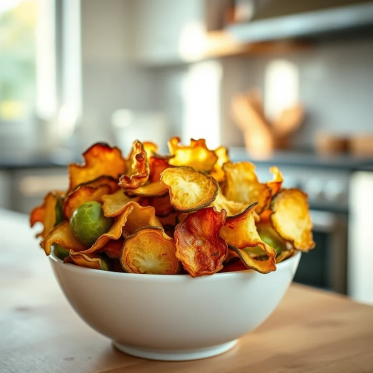 Brussels sprouts chips