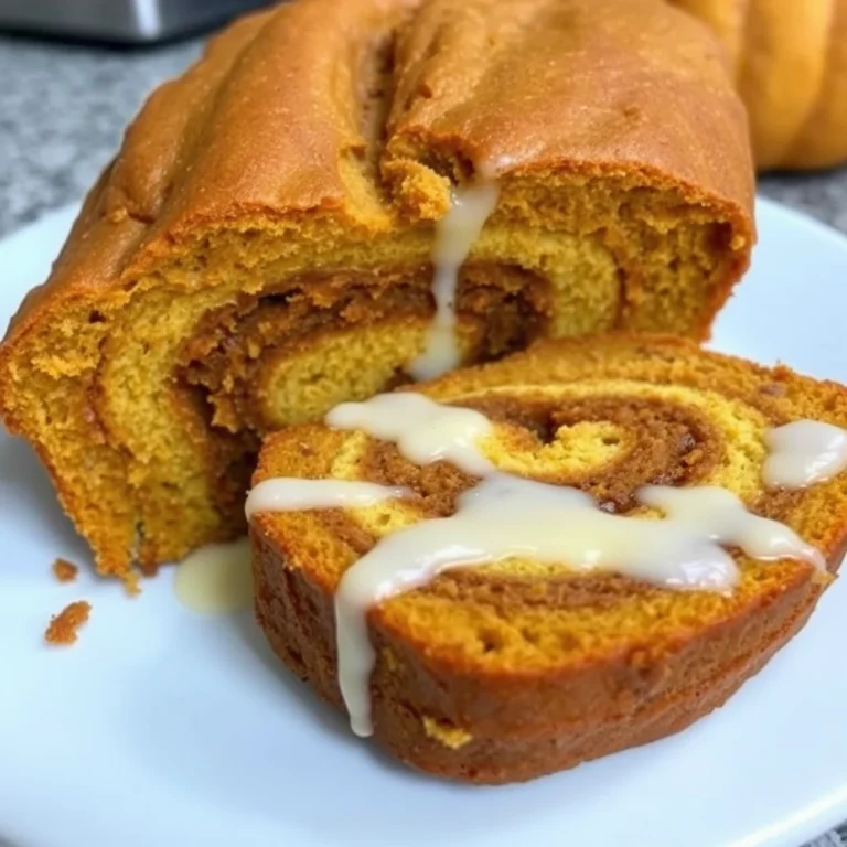 Cinnamon Roll Pumpkin Bread