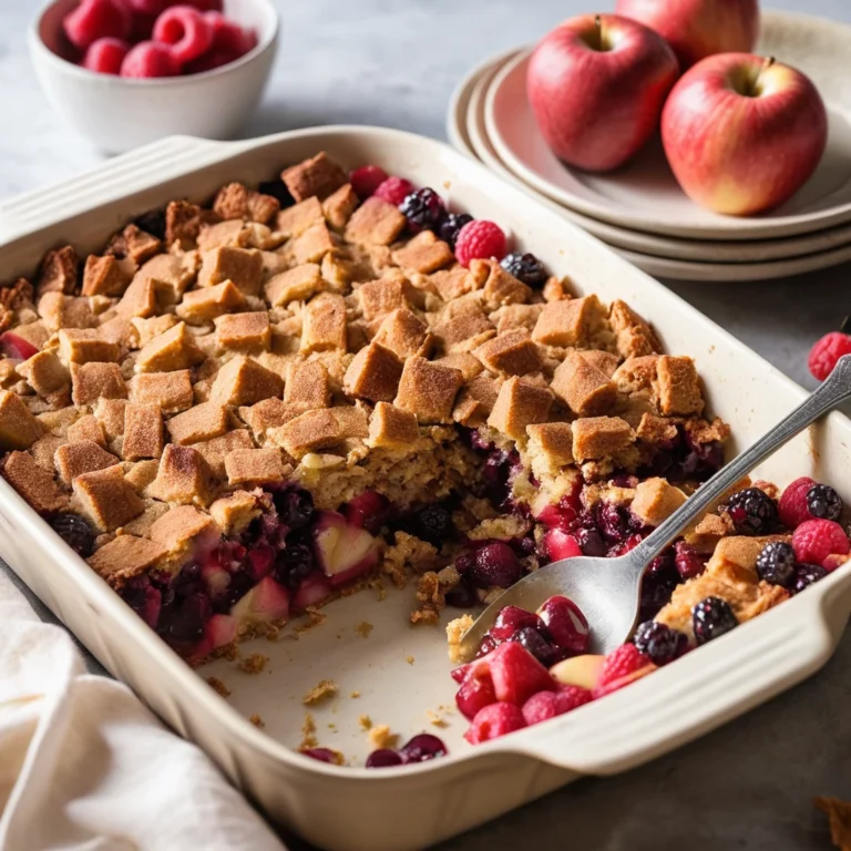 apple berry dump cake