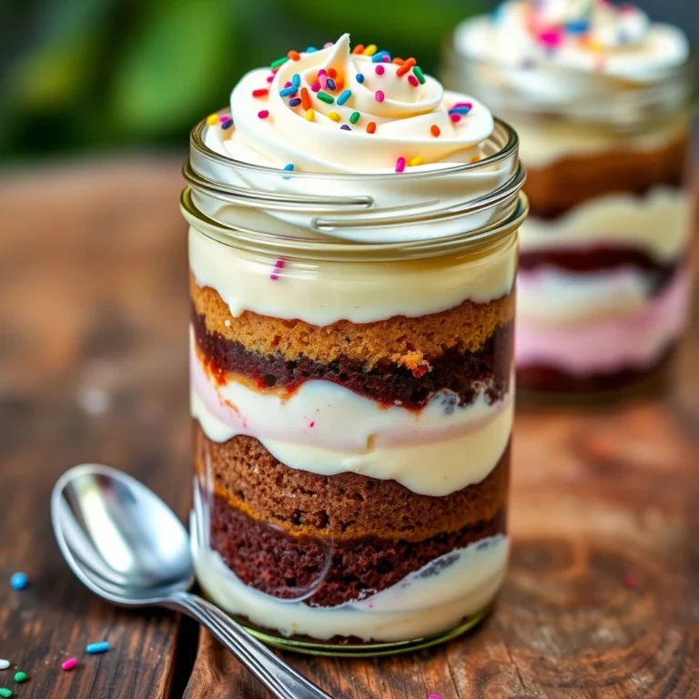 cake in a jar