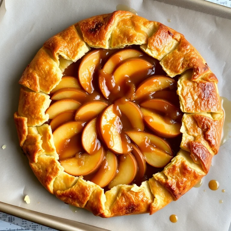 caramel apple galette