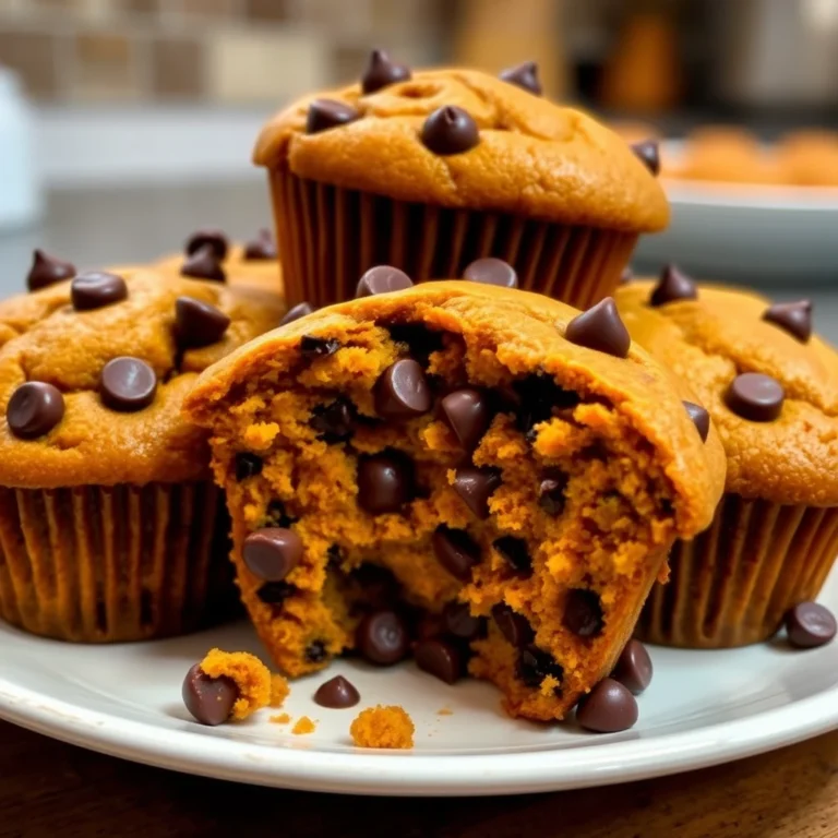 chocolate chip pumpkin muffins