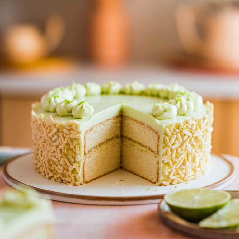 gluten-free key lime cake