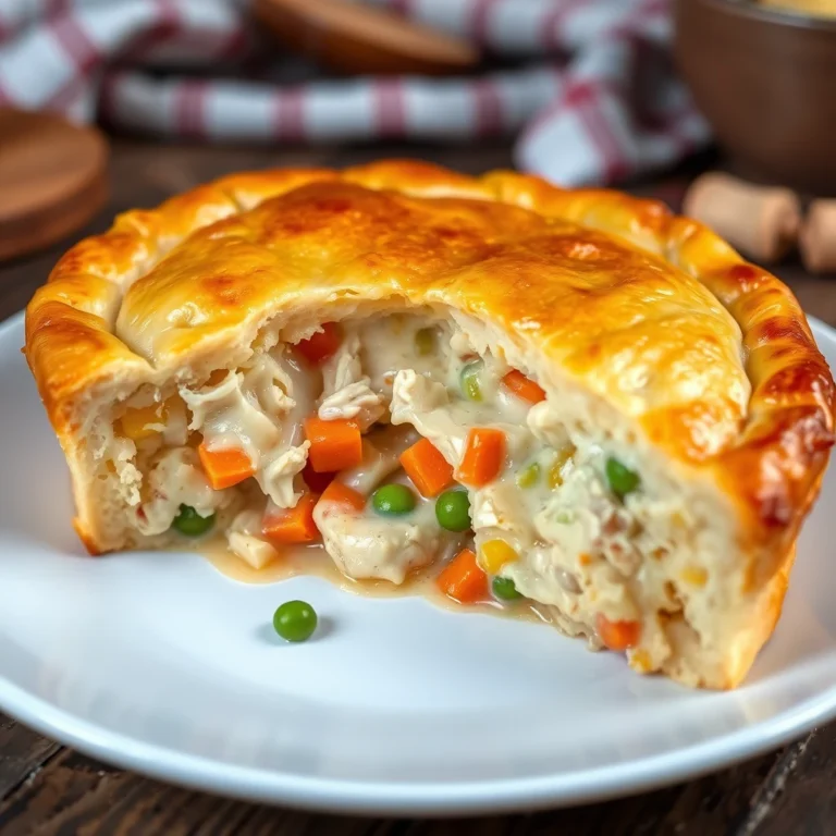 golden brown chicken pot pie