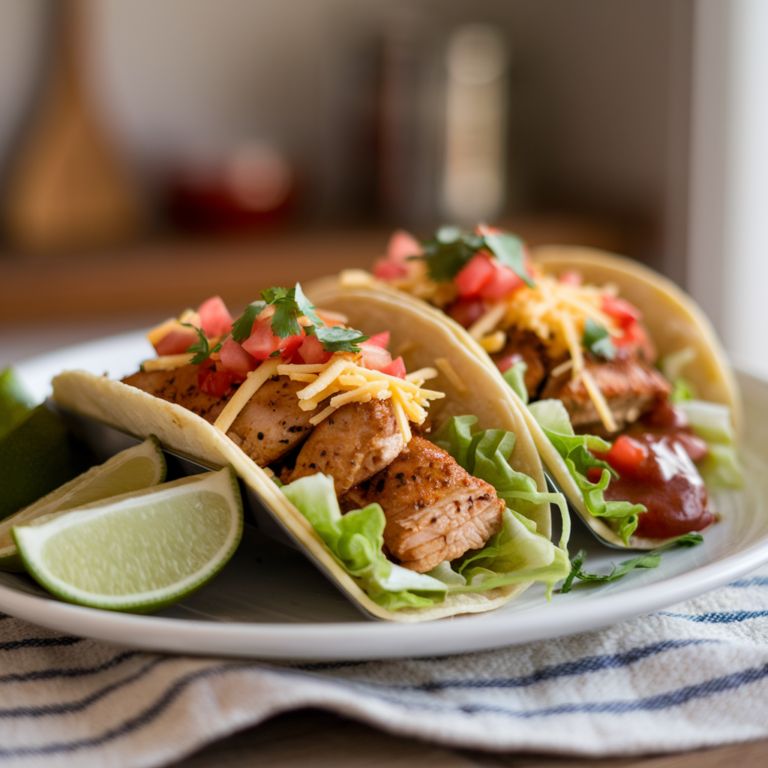 homemade chicken tacos