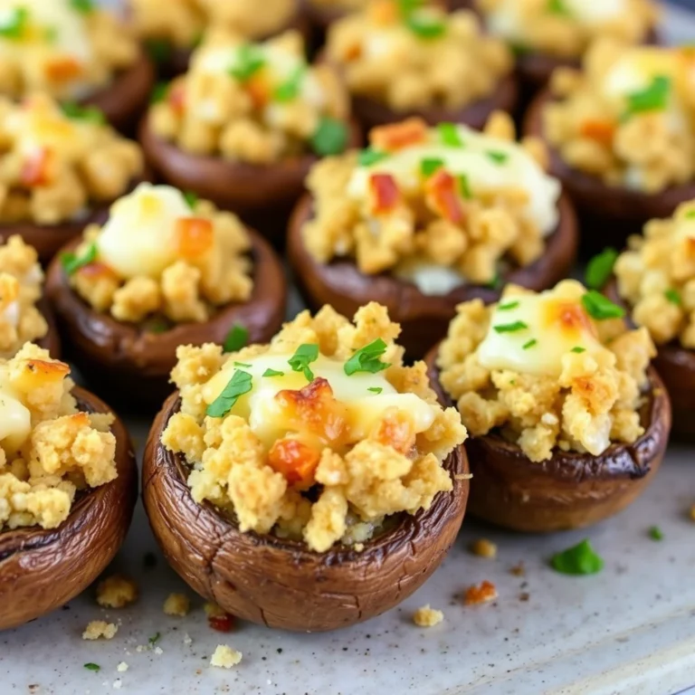 roasted stuffed mushrooms