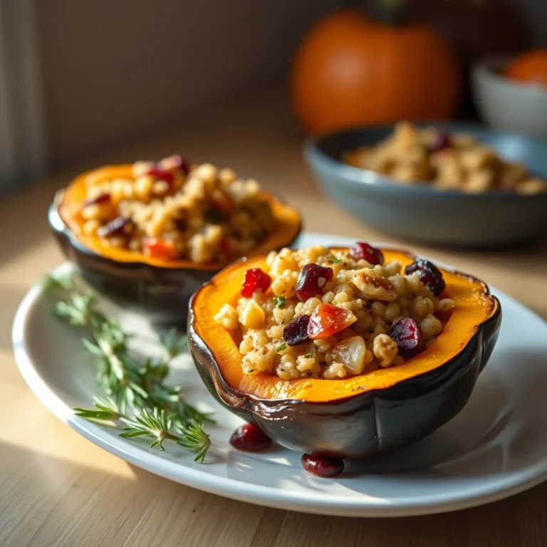 stuffed acorn squash