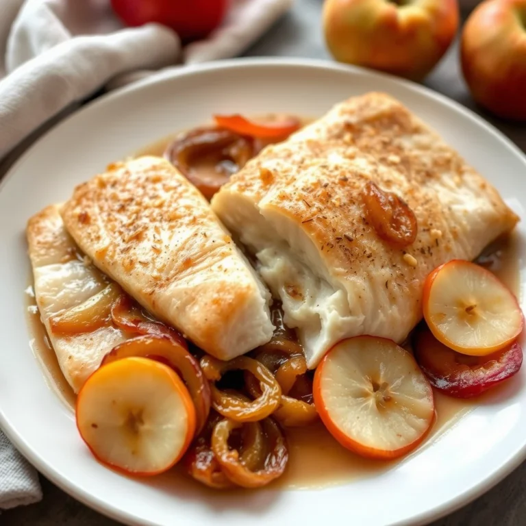 tender cider-braised fish fillets