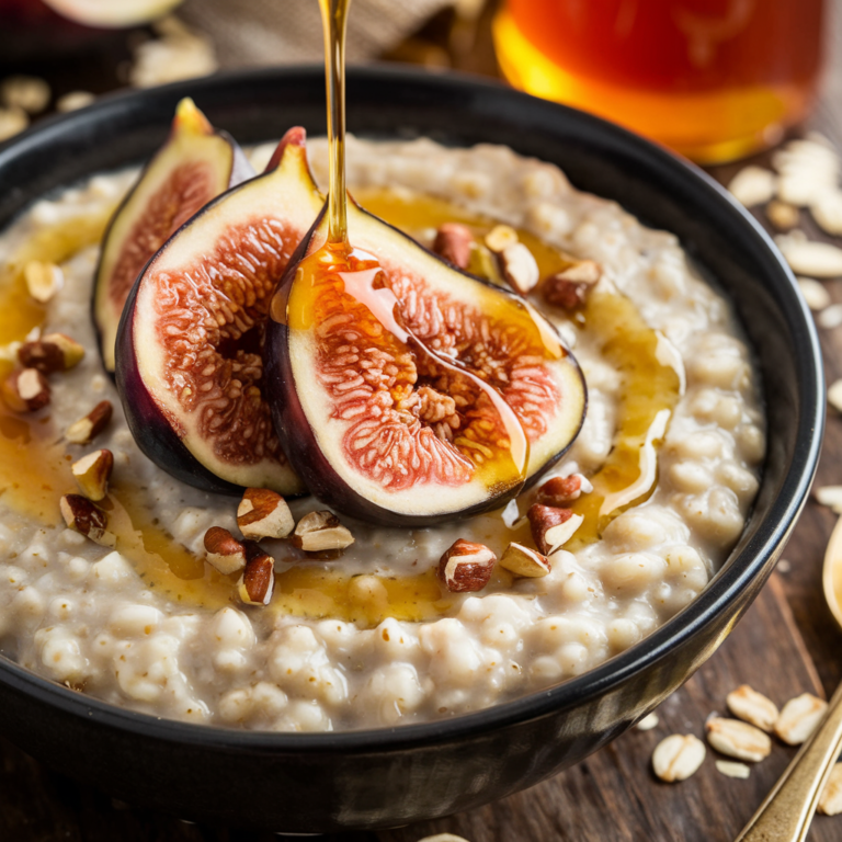 Overnight Oats with Figs and Honey