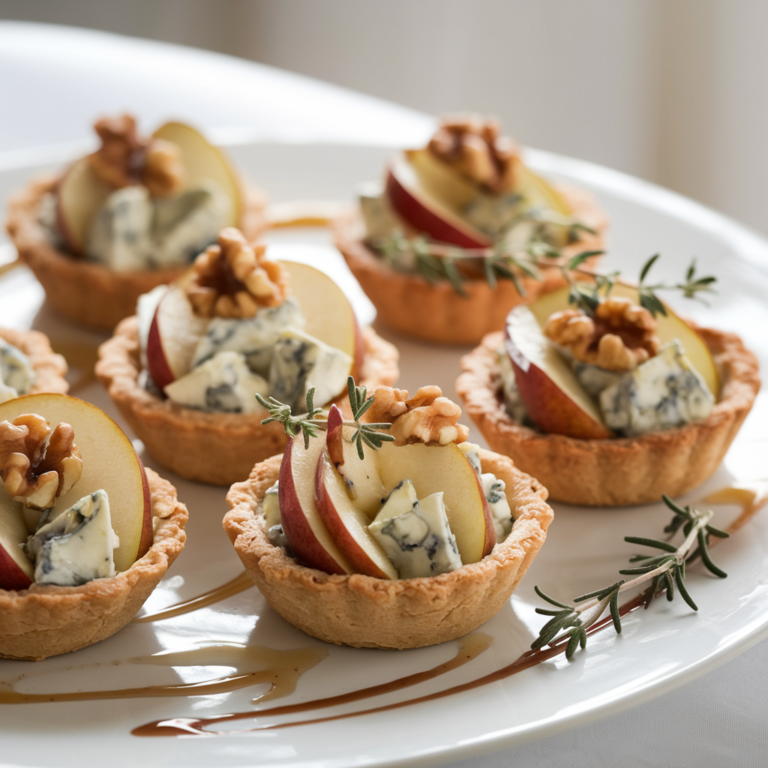 Blue Cheese and Pear Tartlets