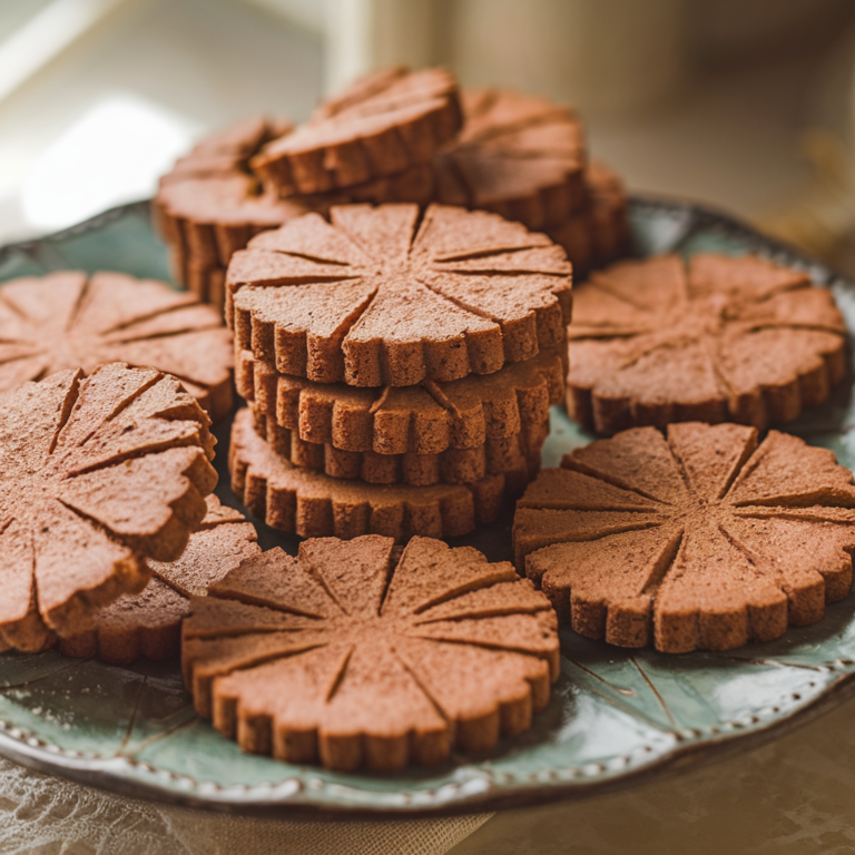 Mexican Chocolate Shortbread Cookies