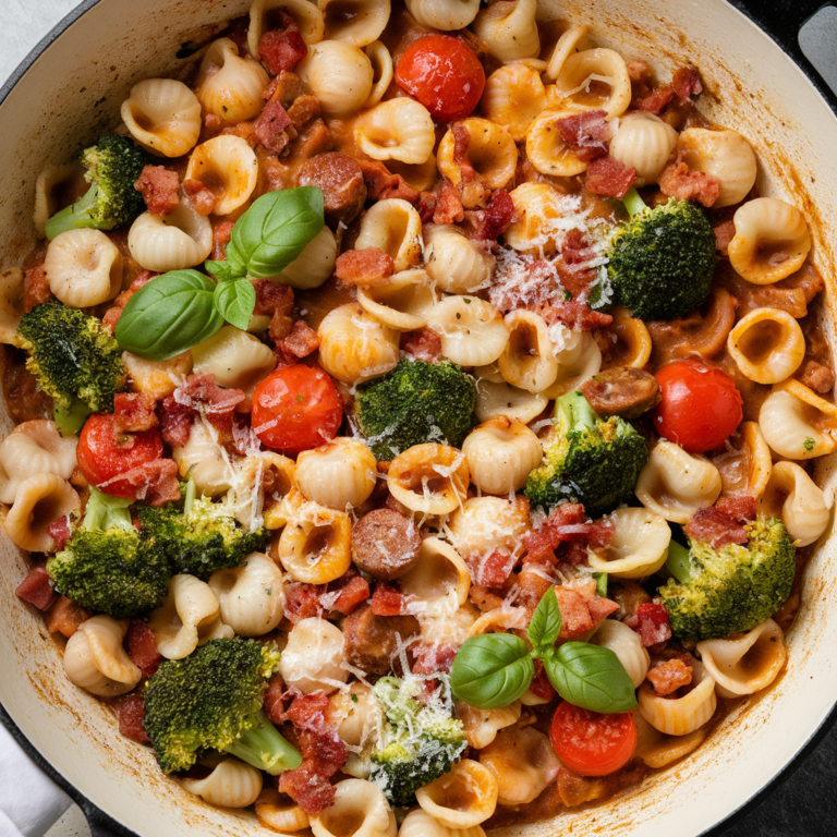 One Pan Orecchiette Pasta