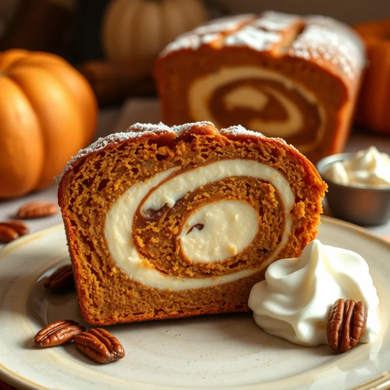 Pumpkin Cheesecake Bread,