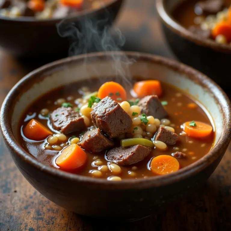 Hearty Beef and Barley Soup Recipe: Easy & Delicious