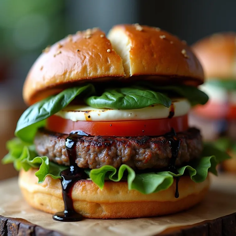 Caprese Burger Recipe: Easy & Delicious Italian Flavored Burger