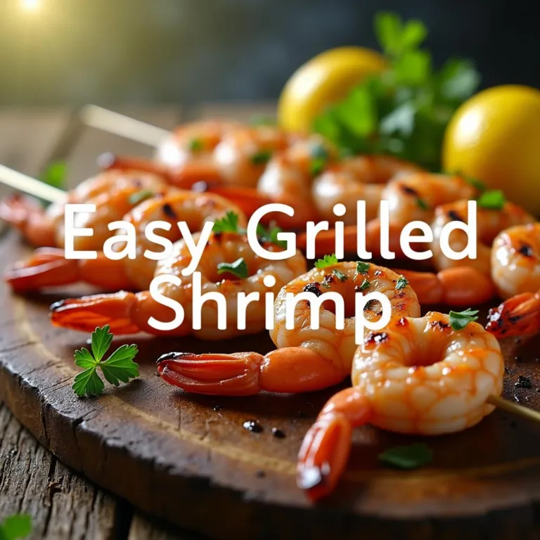 Easy Grilled Shrimp Recipe: Quick & Delicious in Minutes