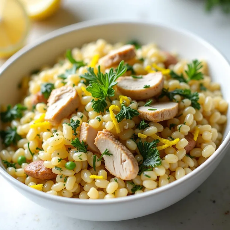 Lemon Dill Chicken Orzo Salad Recipe: Easy Summer Meal